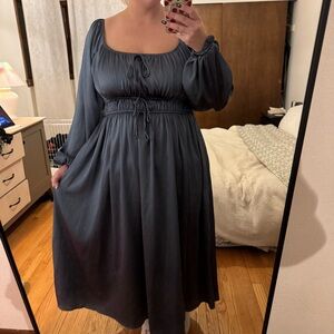 Arula 2xl Midi Navy Dress